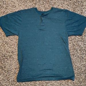 Bold blue t shirt